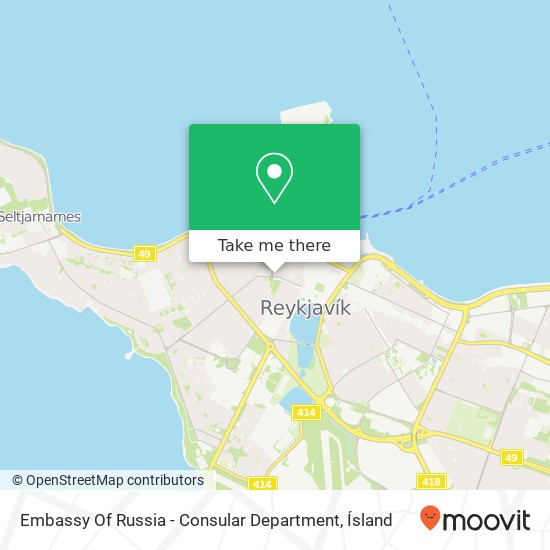 Mapa Embassy Of Russia - Consular Department