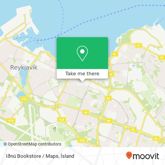 Iðnú Bookstore / Maps map
