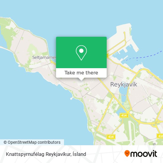 Knattspyrnufélag Reykjavíkur map