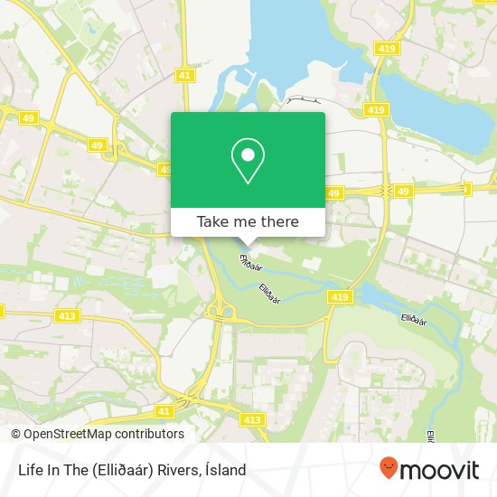 Mapa Life In The (Elliðaár) Rivers