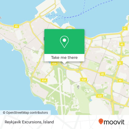 Reykjavik Excursions map