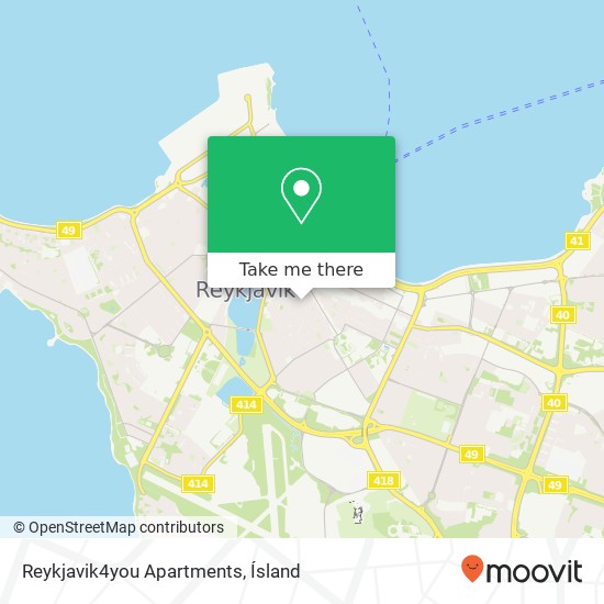Reykjavik4you Apartments map