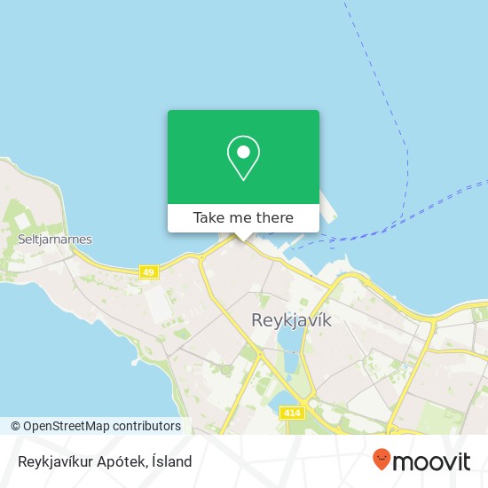 Mapa Reykjavíkur Apótek