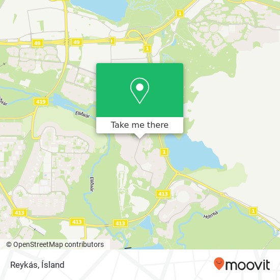 Reykás map