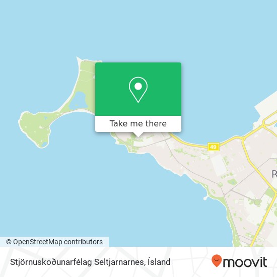 Mapa Stjörnuskoðunarfélag Seltjarnarnes
