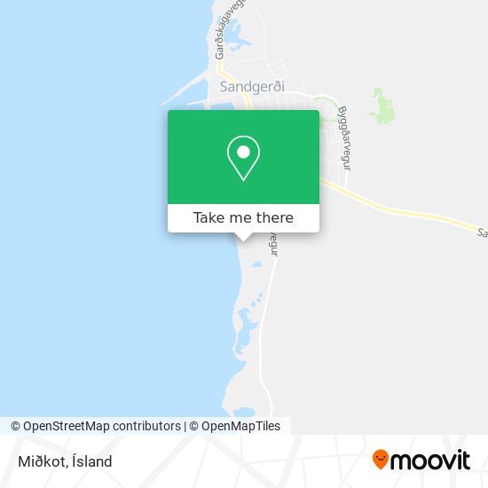 Miðkot map