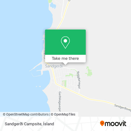 Sandgerði Campsite map