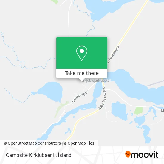 Campsite Kirkjubaer Ii map