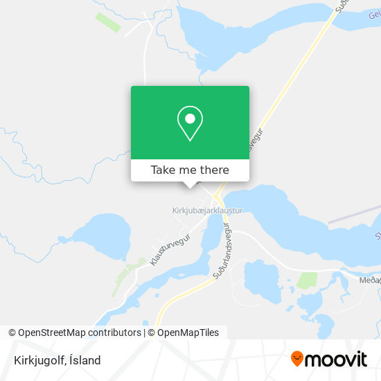 Kirkjugolf map