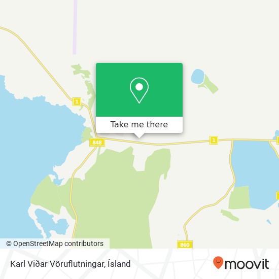 Karl Viðar Vöruflutningar map