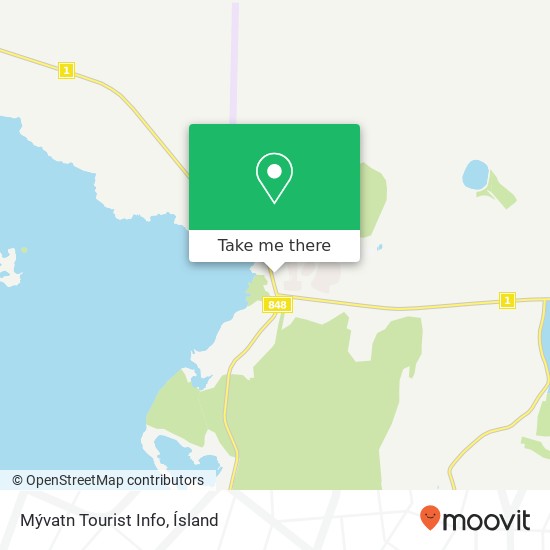 Mapa Mývatn Tourist Info