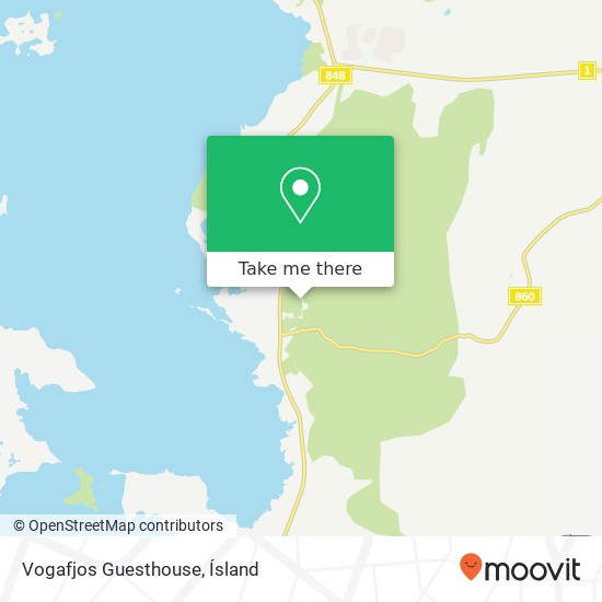 Vogafjos Guesthouse map