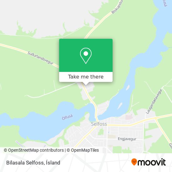 Bílasala Selfoss map