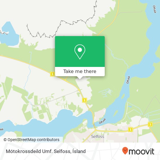 Mapa Mótokrossdeild Umf. Selfoss