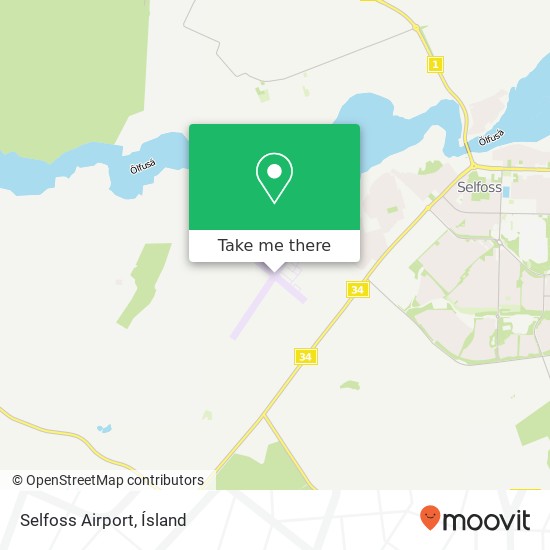 Selfoss Airport map