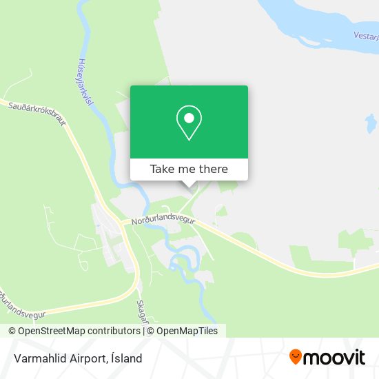 Varmahlid Airport map