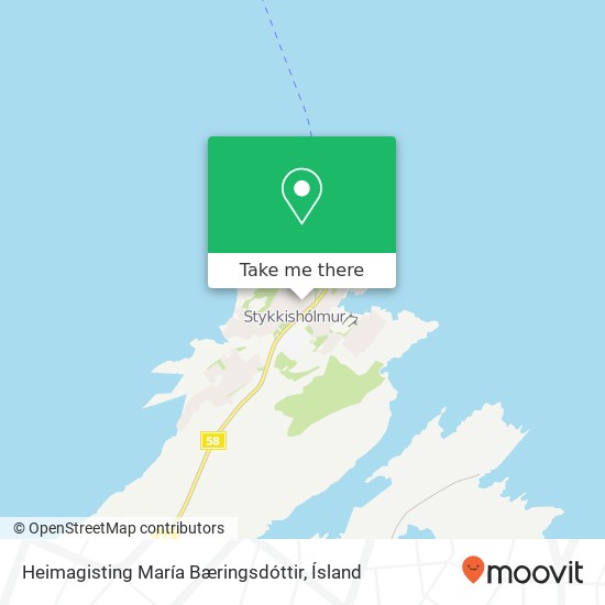 Heimagisting María Bæringsdóttir map
