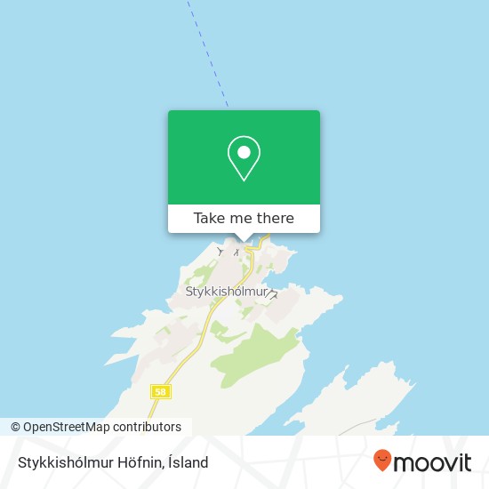 Mapa Stykkishólmur Höfnin