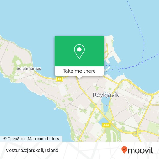 Vesturbæjarskóli map