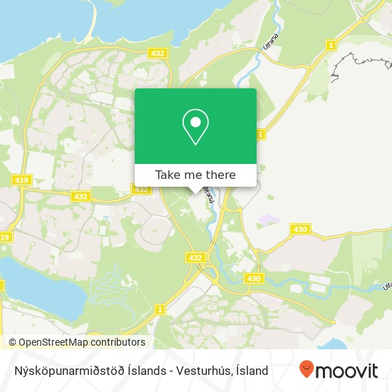 Nýsköpunarmiðstöð Íslands - Vesturhús map
