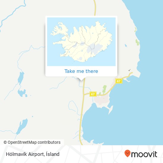 Mapa Hólmavík Airport