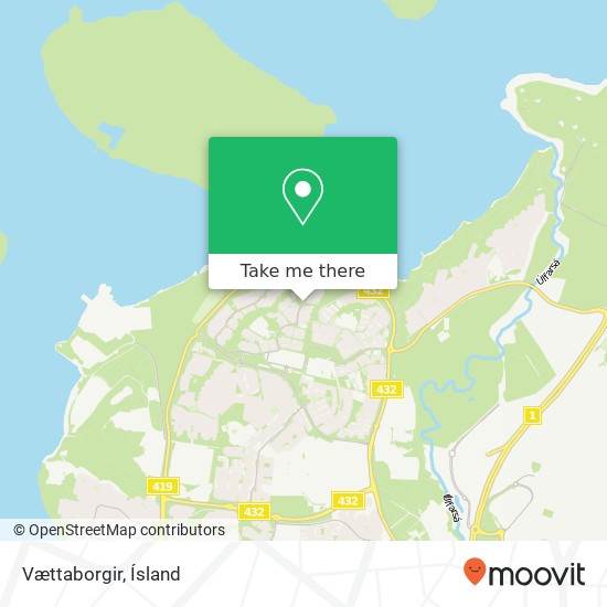 Vættaborgir map