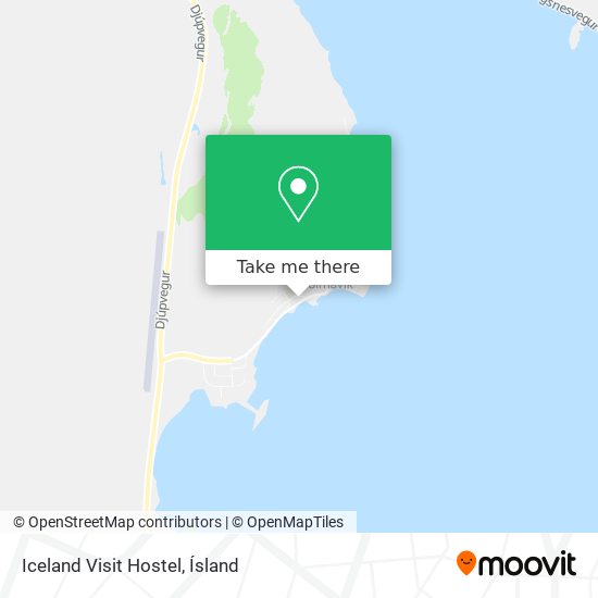 Iceland Visit Hostel map
