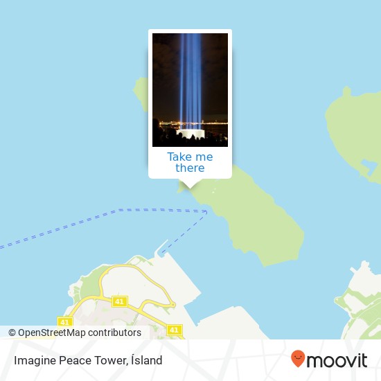 Mapa Imagine Peace Tower