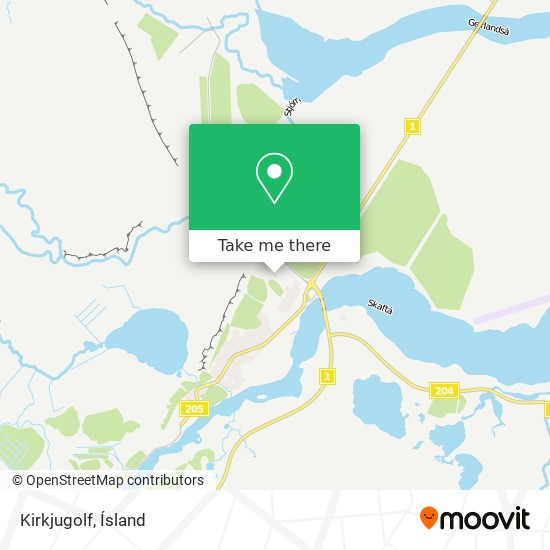 Mapa Kirkjugolf