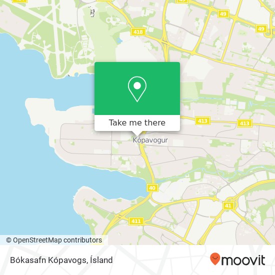 Bókasafn Kópavogs map