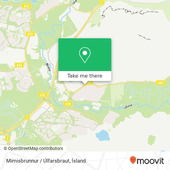 Mapa Mímisbrunnur / Úlfarsbraut