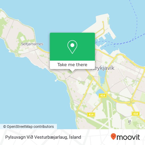 Pylsuvagn Við Vesturbæjarlaug map