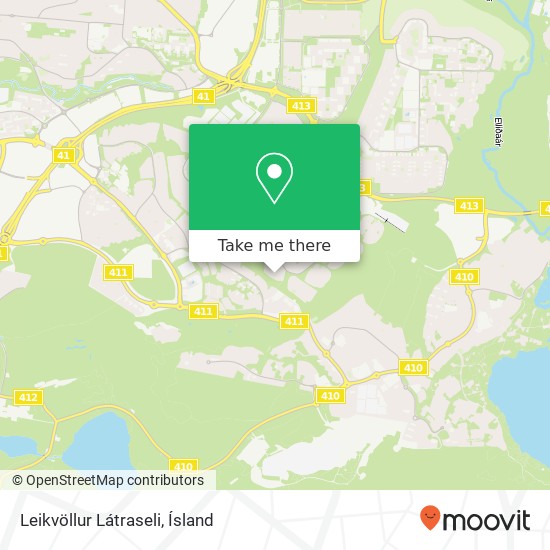 Leikvöllur Látraseli map