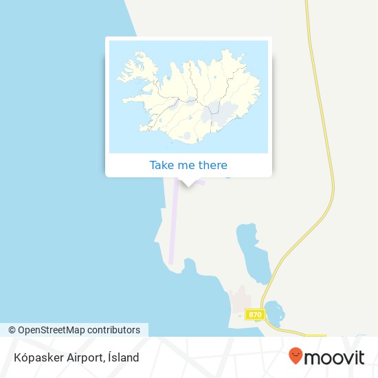 Kópasker Airport map