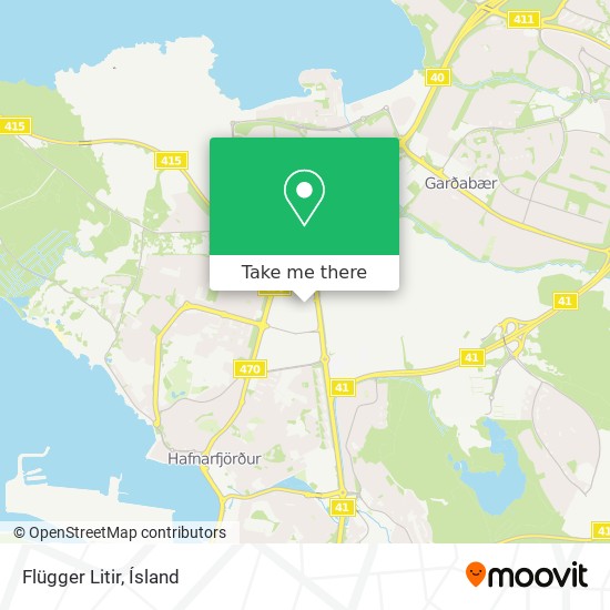 Flügger Litir map