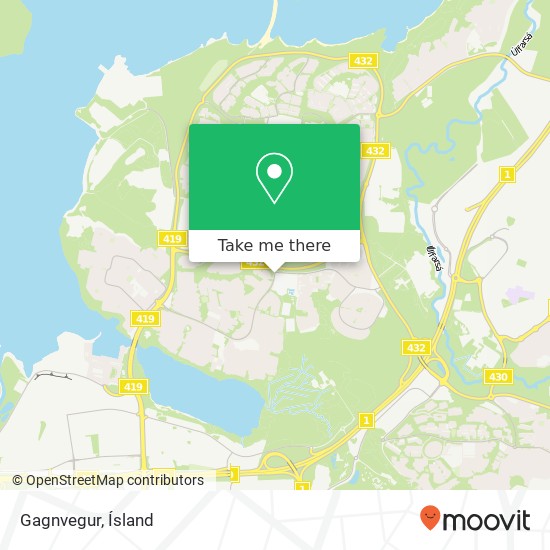Gagnvegur map