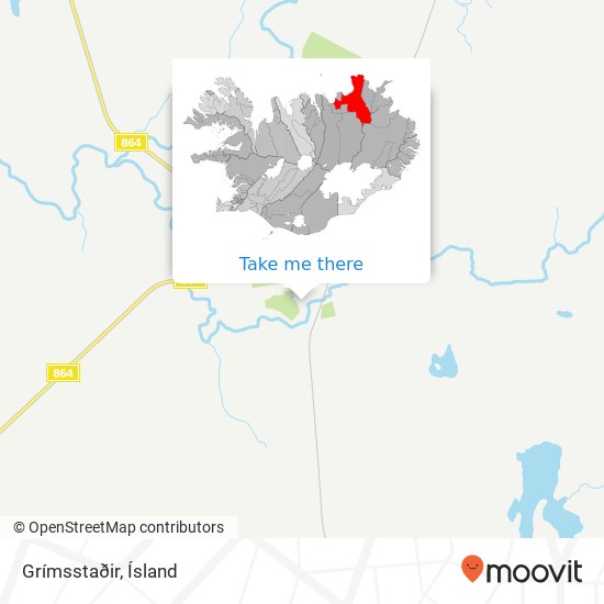 Grímsstaðir map