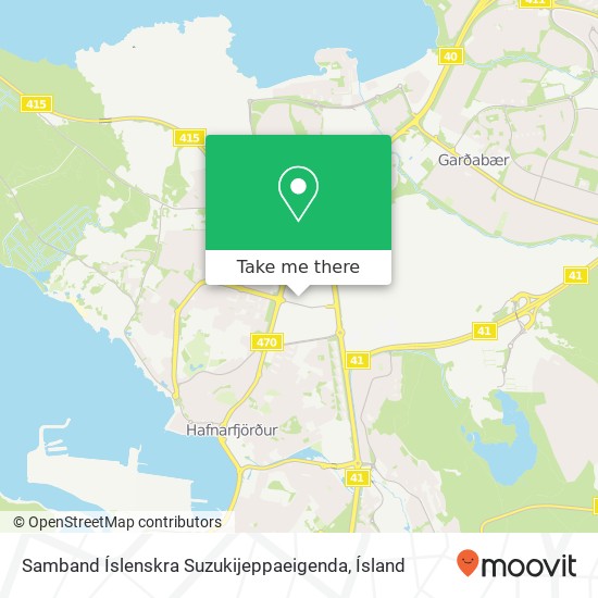 Samband Íslenskra Suzukijeppaeigenda map