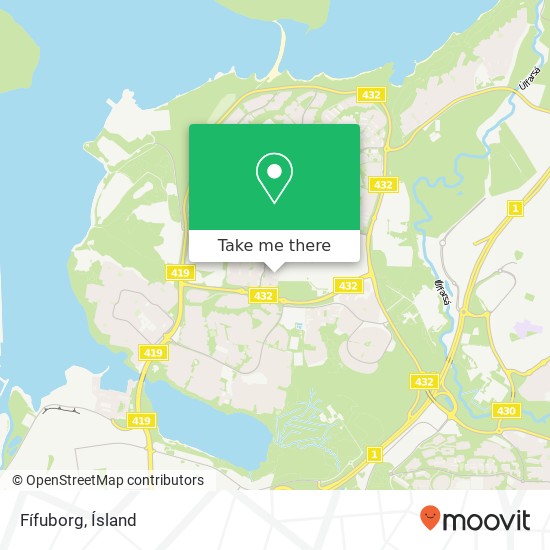 Fífuborg map