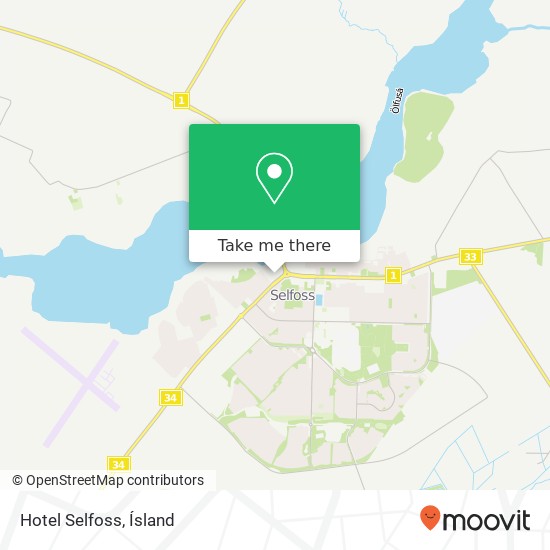 Hotel Selfoss map