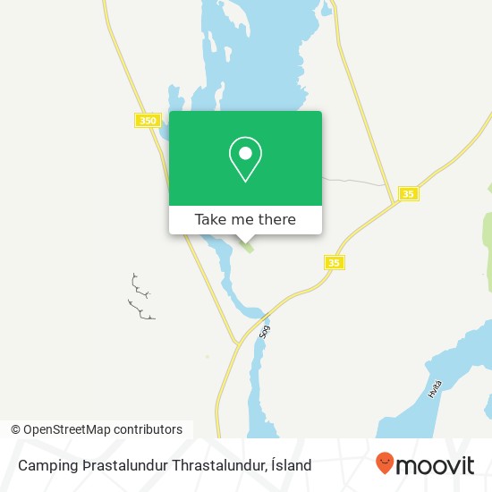 Camping  Þrastalundur  Thrastalundur map