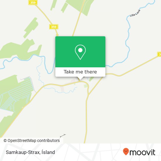 Samkaup-Strax map