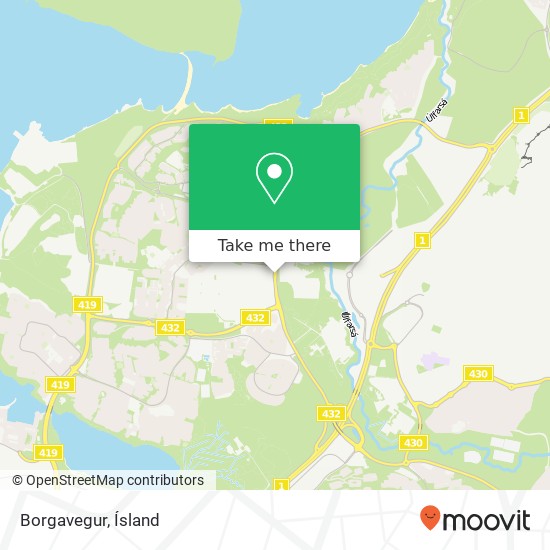 Mapa Borgavegur