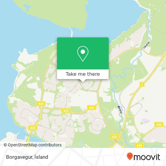 Mapa Borgavegur