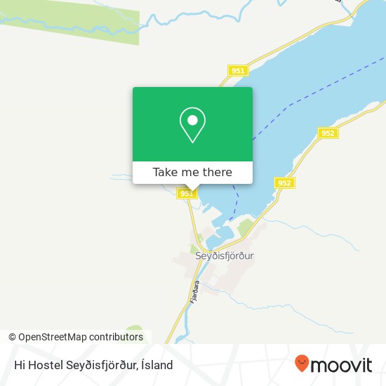 Mapa Hi Hostel Seyðisfjörður
