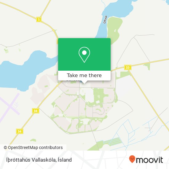 Íþróttahús Vallaskóla map