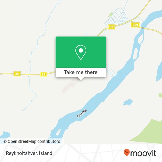 Mapa Reykholtshver