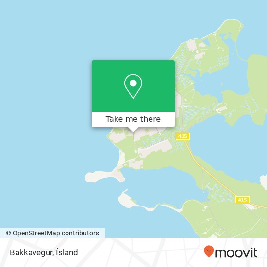 Bakkavegur map