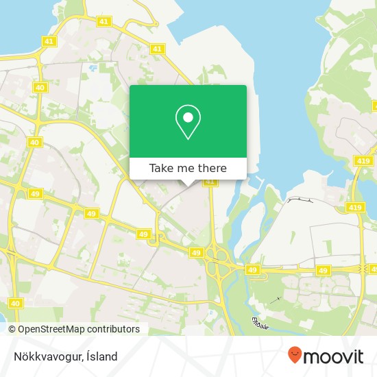 Mapa Nökkvavogur