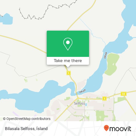 Bílasala Selfoss map